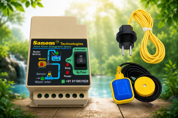 Water Level Controller with one float switch and Input Water Sensor